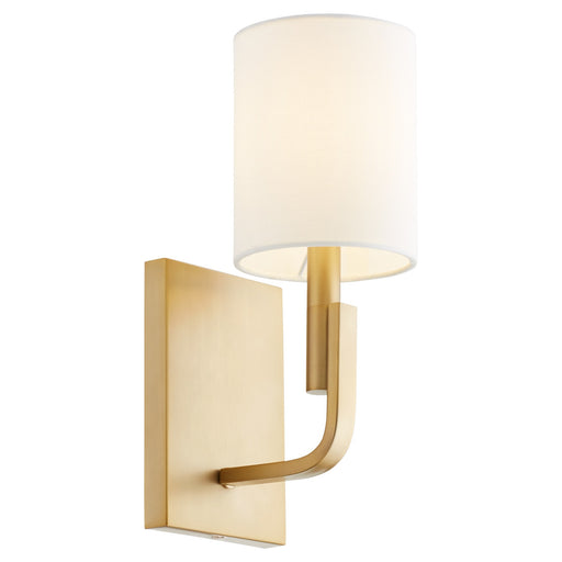 Tempo 1 Light Wall Mount in Aged Brass