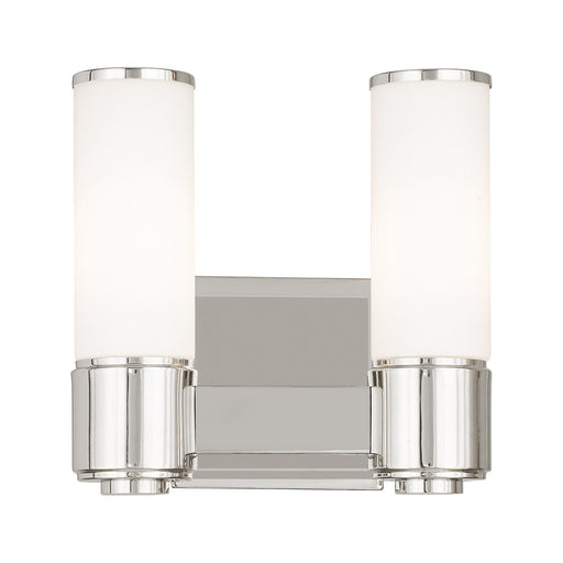 Weston 2-Light ADA Bath Vanity Light in Polished Nickel