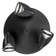 Cobra 3-Light LED Semi-Flush Mount in Black