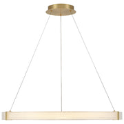 Panache LED Pendant in Antique Brushed Brass