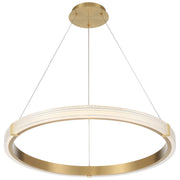 Panache LED Pendant in Antique Brushed Brass
