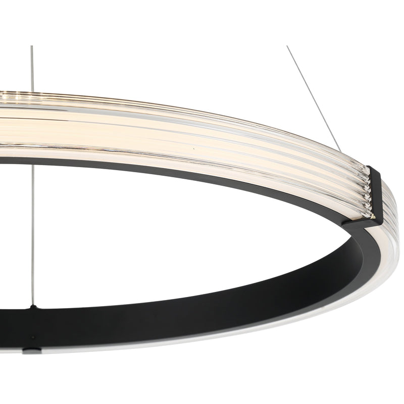 Panache LED Pendant in Matte Black