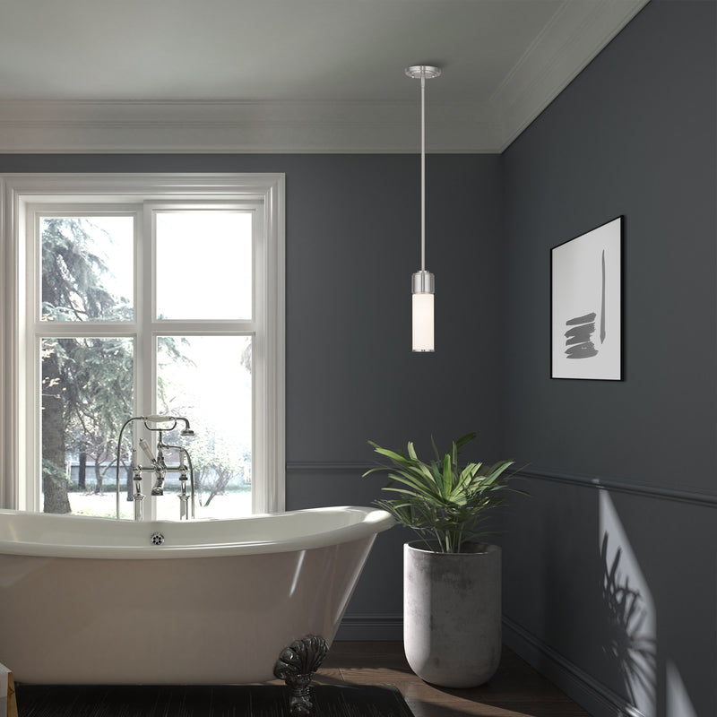 Weston Mini Pendant in Brushed Nickel