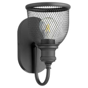 Omni 1 Light Wall Sconce in Textured Black