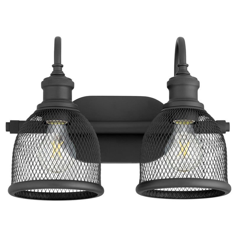 Omni 2 Light Vanity in Textured Black