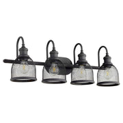 Omni 4 Light Vanity in Textured Black