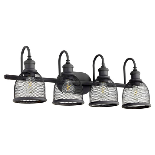 Omni 4 Light Vanity in Textured Black