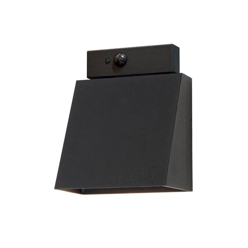 Pathfinder LED Outdoor Wall Sconce with Motion Sensor in Black