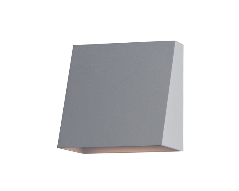 Pathfinder 5.5" LED Outdoor Wall Sconce in Silver