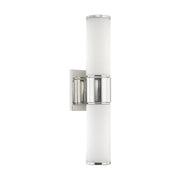 Weston 2-Light Linear ADA Bath Vanity Light in Polished Nickel
