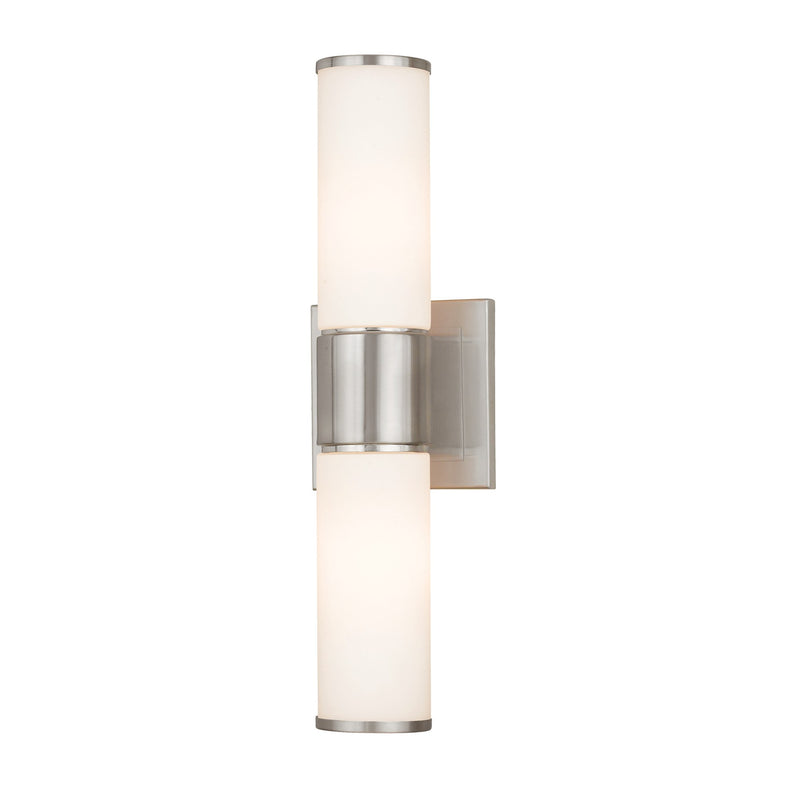 Weston 2-Light Linear ADA Bath Vanity Light in Brushed Nickel