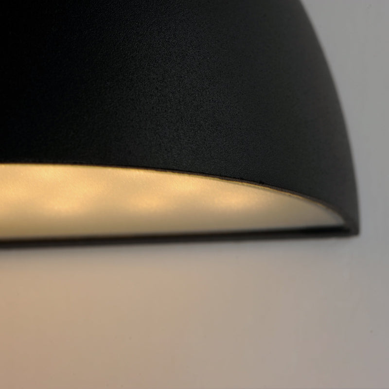 Pathfinder 7" LED Outdoor Wall Sconce in Black