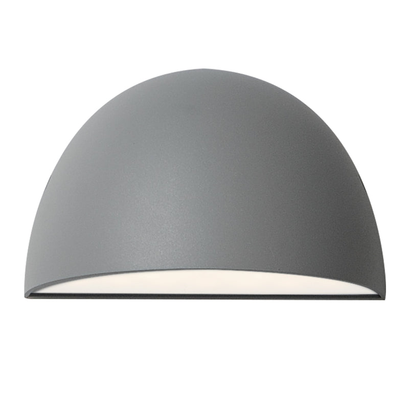 Pathfinder 7" LED Outdoor Wall Sconce in Silver