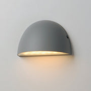 Pathfinder 7" LED Outdoor Wall Sconce in Silver