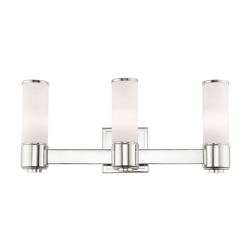 Weston 3-Light ADA Bath Vanity Light in Polished Nickel