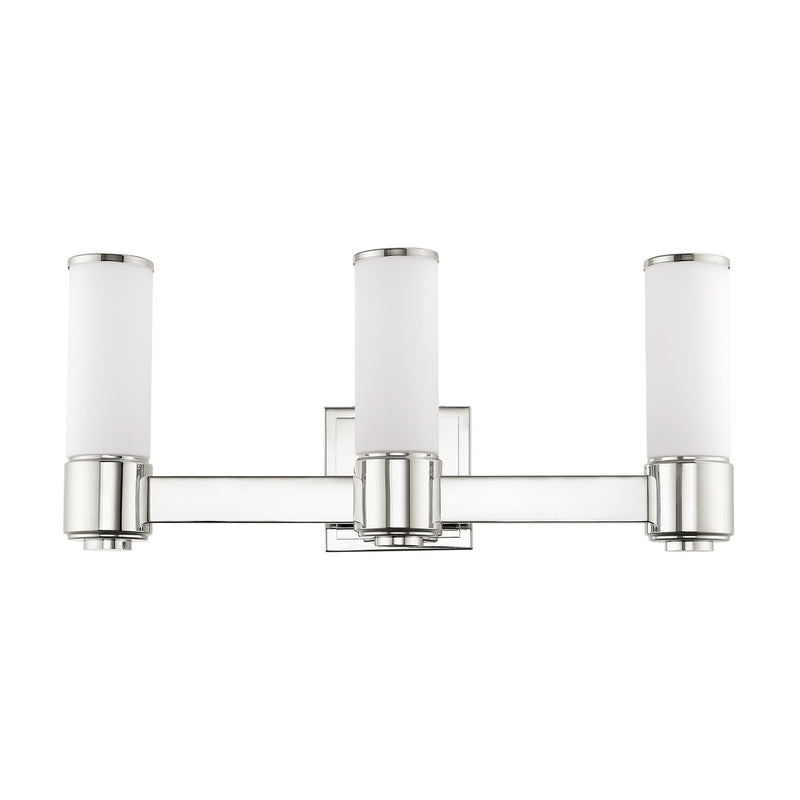 Weston 3-Light ADA Bath Vanity Light in Polished Nickel