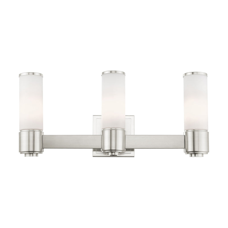 Weston 3-Light ADA Bath Vanity Light in Brushed Nickel