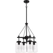 Crosspoint 4 Light 18.25" Outdoor Chandelier Espresso in Espresso