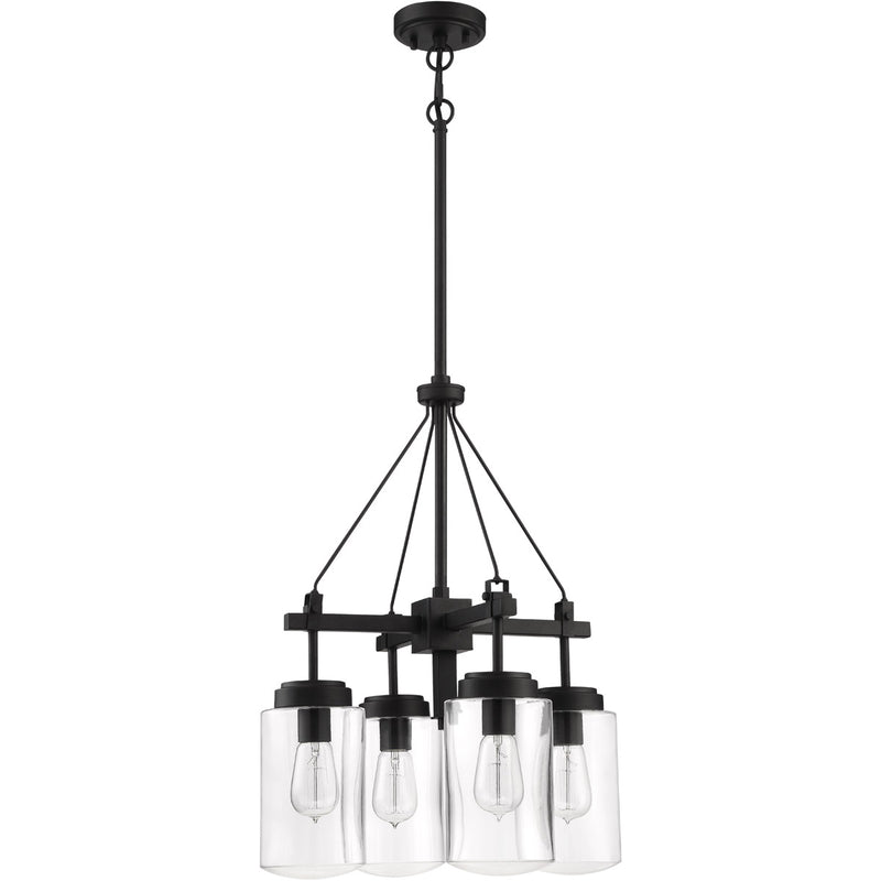 Crosspoint 4 Light 18.25" Outdoor Chandelier Espresso in Espresso