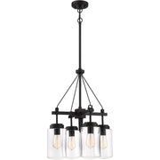 Crosspoint 4 Light 18.25" Outdoor Chandelier Espresso in Espresso
