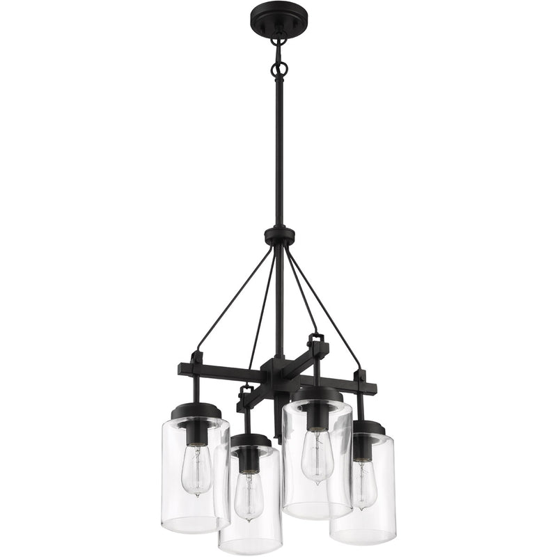 Crosspoint 4 Light 18.25" Outdoor Chandelier Espresso in Espresso