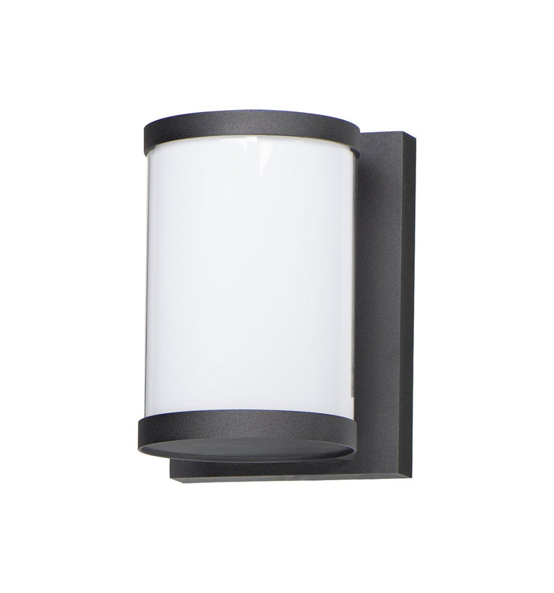 Barrel Small LED Outdoor Wall Sconce in Black