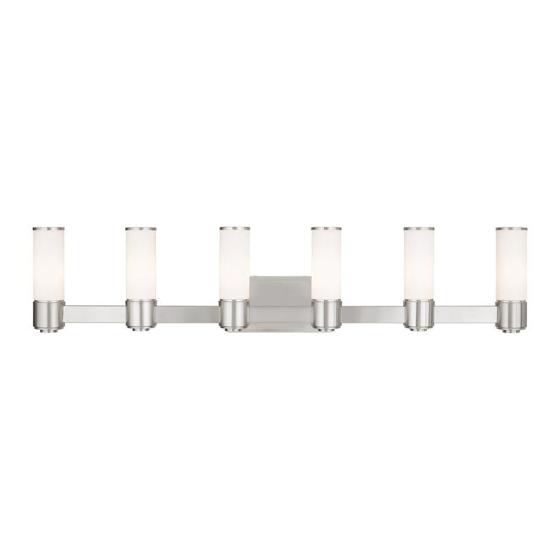 Weston 6-Light ADA Bath Vanity Light in Brushed Nickel