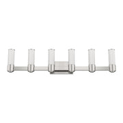 Weston 6-Light ADA Bath Vanity Light in Brushed Nickel