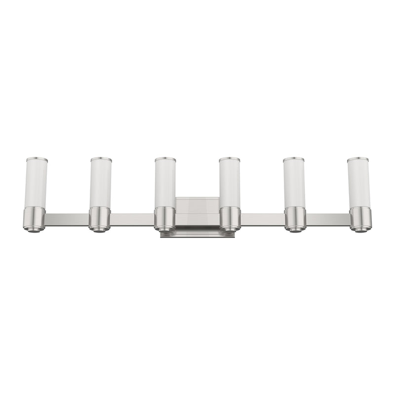 Weston 6-Light ADA Bath Vanity Light in Brushed Nickel