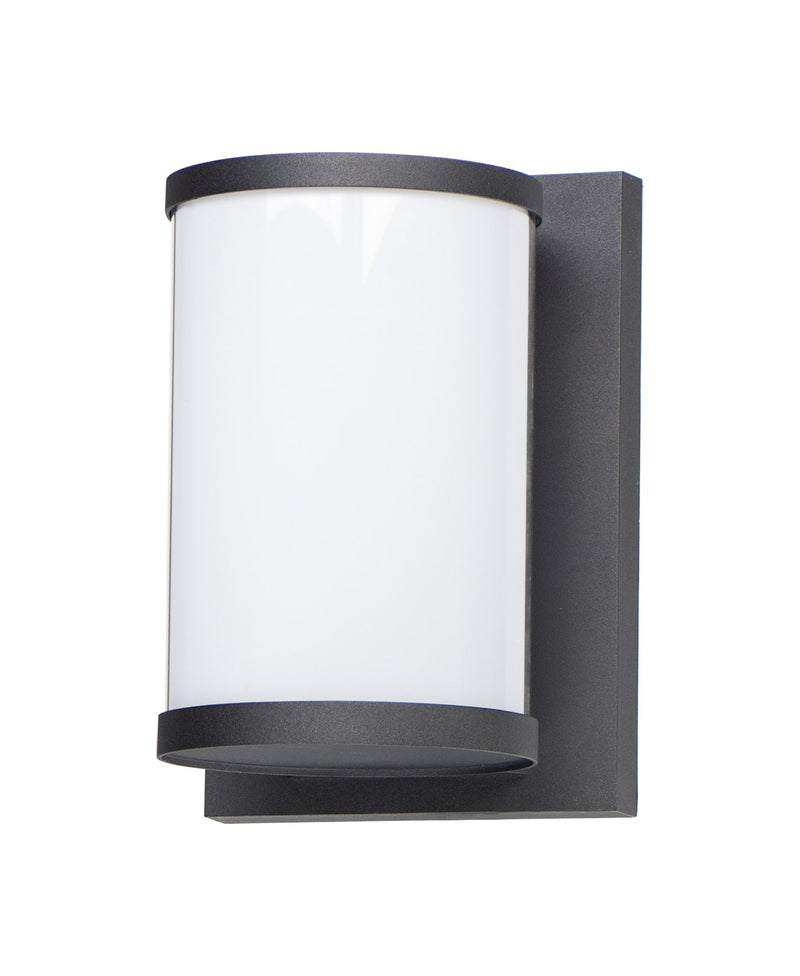 Barrel Medium LED Outdoor Wall Sconce in Black