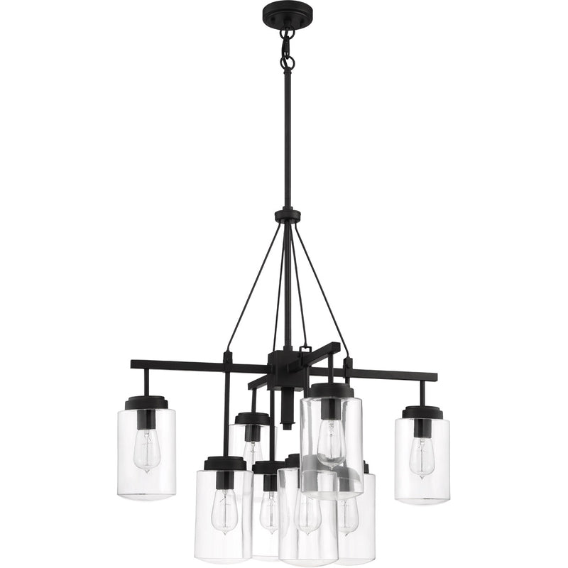 Crosspoint 8 Light 30.25" Outdoor Chandelier Espresso in Espresso
