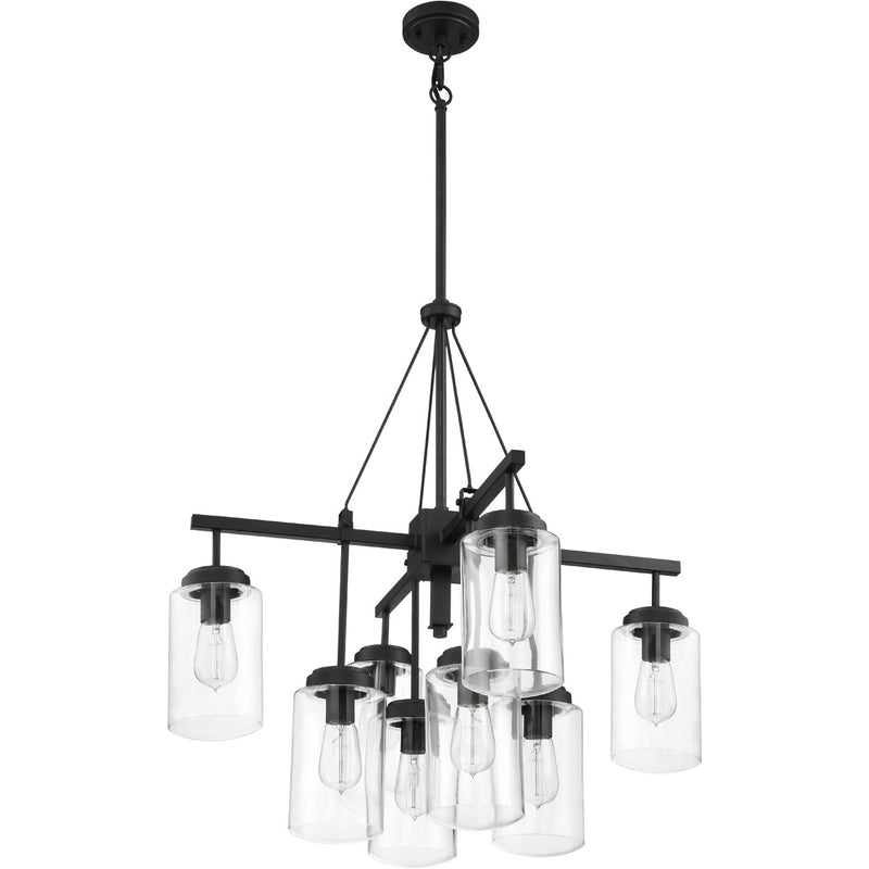 Crosspoint 8 Light 30.25" Outdoor Chandelier Espresso in Espresso