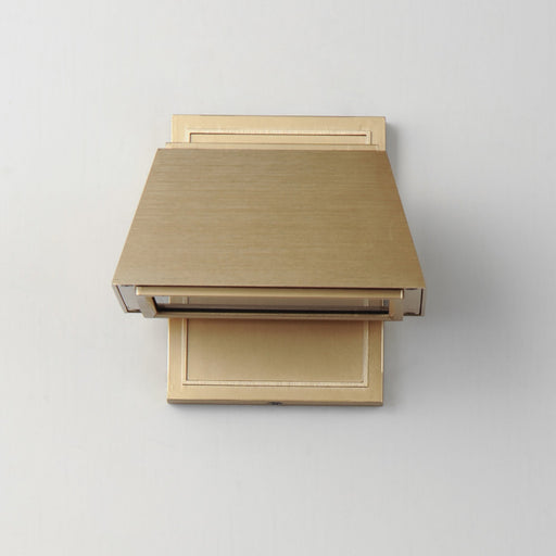 Mansard LED Outdoor Wall Sconce in Antique Brass