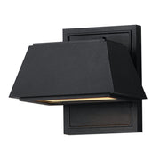 Mansard LED Outdoor Wall Sconce in Black