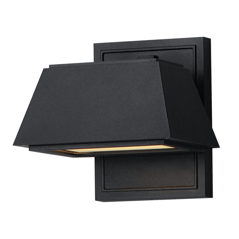 Mansard LED Outdoor Wall Sconce in Black
