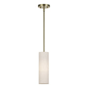 Meridian Cylinder Mini Pendant in Antique Brass