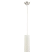 Meridian Cylinder Mini Pendant in Brushed Nickel