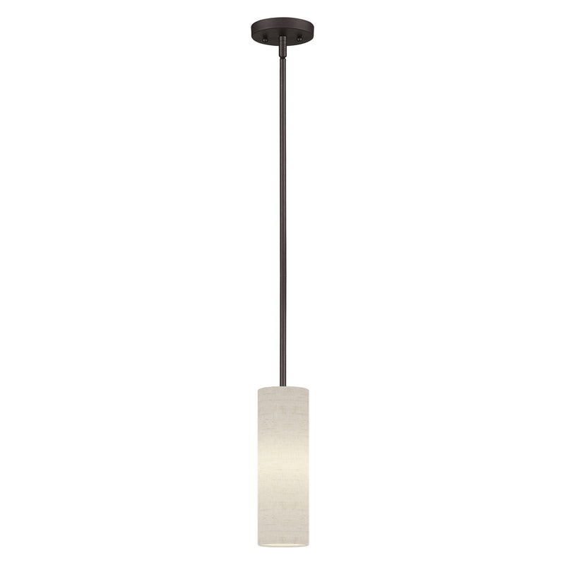 Meridian Cylinder Mini Pendant in English Bronze