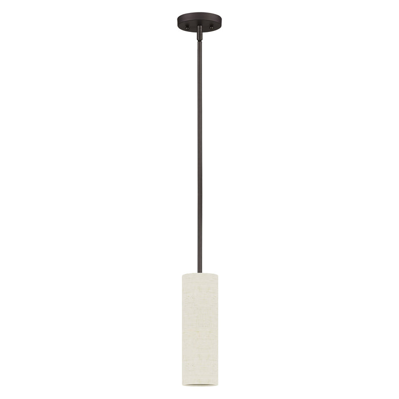Meridian Cylinder Mini Pendant in English Bronze