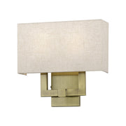 Ada 2-Light 12.5" Tall ADA Wall Sconce in Antique Brass