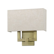 Ada 2-Light 12.5" Tall ADA Wall Sconce in Antique Brass