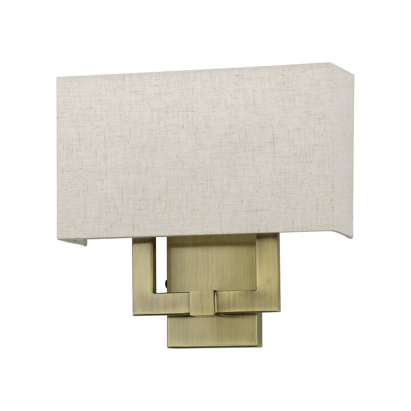 Ada 2-Light 12.5" Tall ADA Wall Sconce in Antique Brass