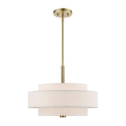 Monroe 4-Light 18" Drum Pendant in Antique Brass