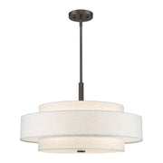 Monroe 5-Light 24" Drum Pendant in English Bronze