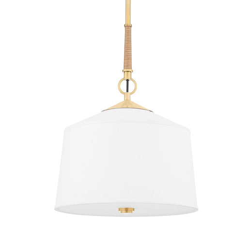 White Plains Pendant in Aged Brass
