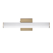 Rail 18" 5CCT LED Bath Vanity in Natural Aged Brass