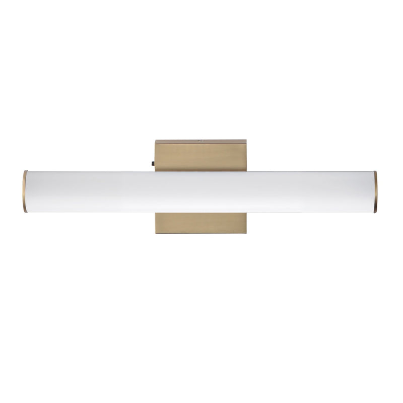 Rail 18" 5CCT LED Bath Vanity in Natural Aged Brass