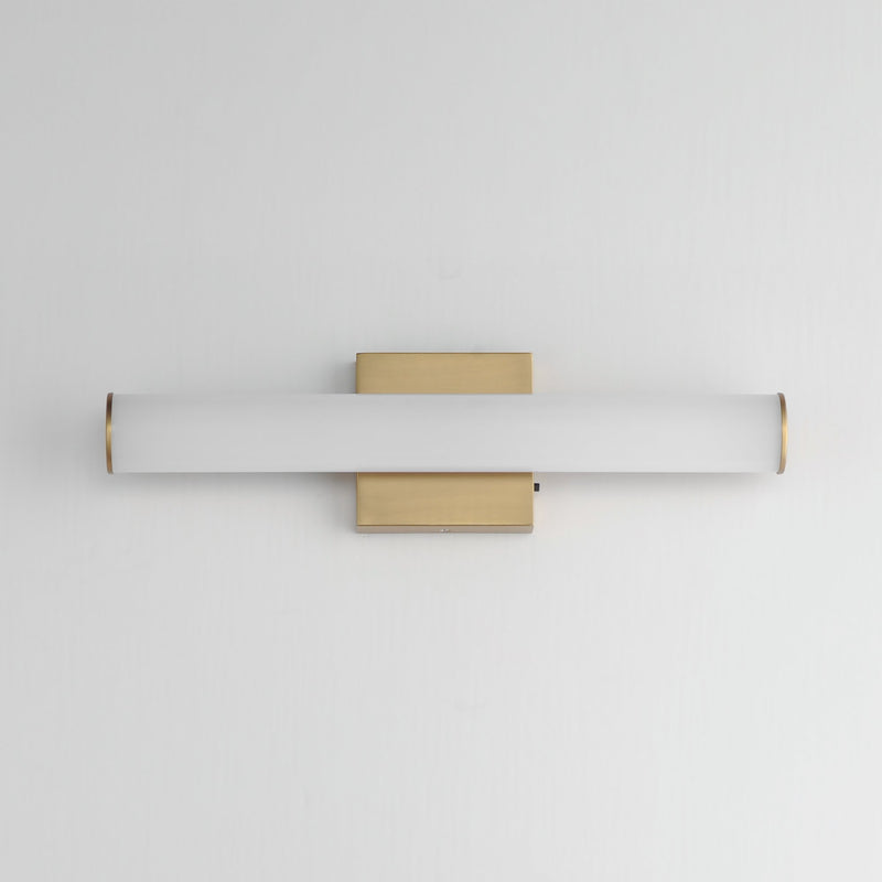 Rail 18" 5CCT LED Bath Vanity in Natural Aged Brass
