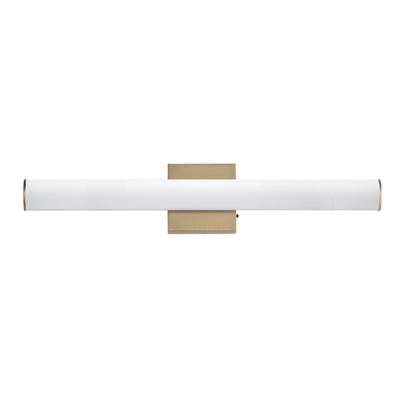 Rail 24" 5CCT LED Bath Vanity in Natural Aged Brass