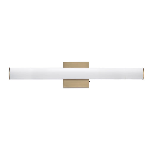 Rail 24" 5CCT LED Bath Vanity in Natural Aged Brass